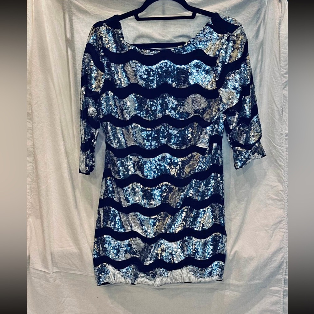 Black and silver sequined Frederick’s mini dress